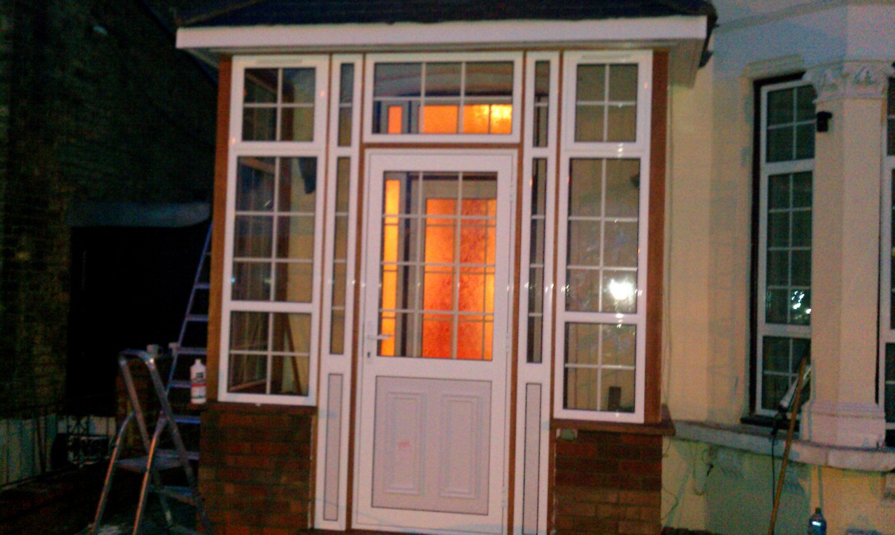 uPVC porch with Georgian bar glazing installed in Chelsea
